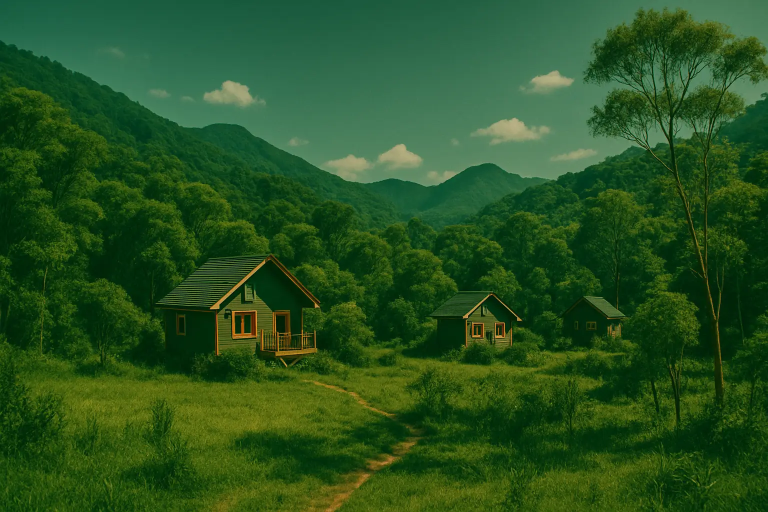 Vista panorâmica do Refúgio Natural